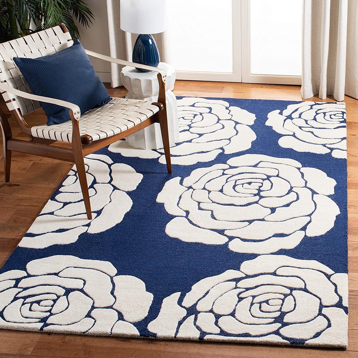 Carpet trends floral carpet blue colour