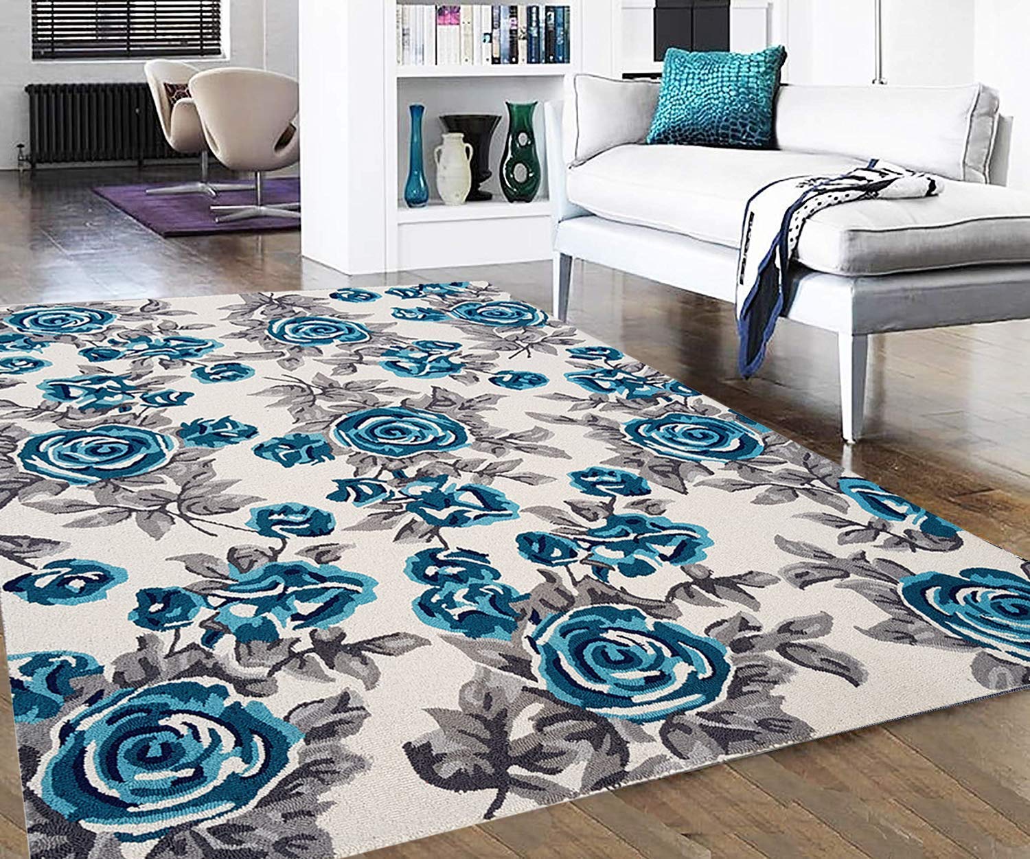 Carpet trends Premium Floral blue carpet