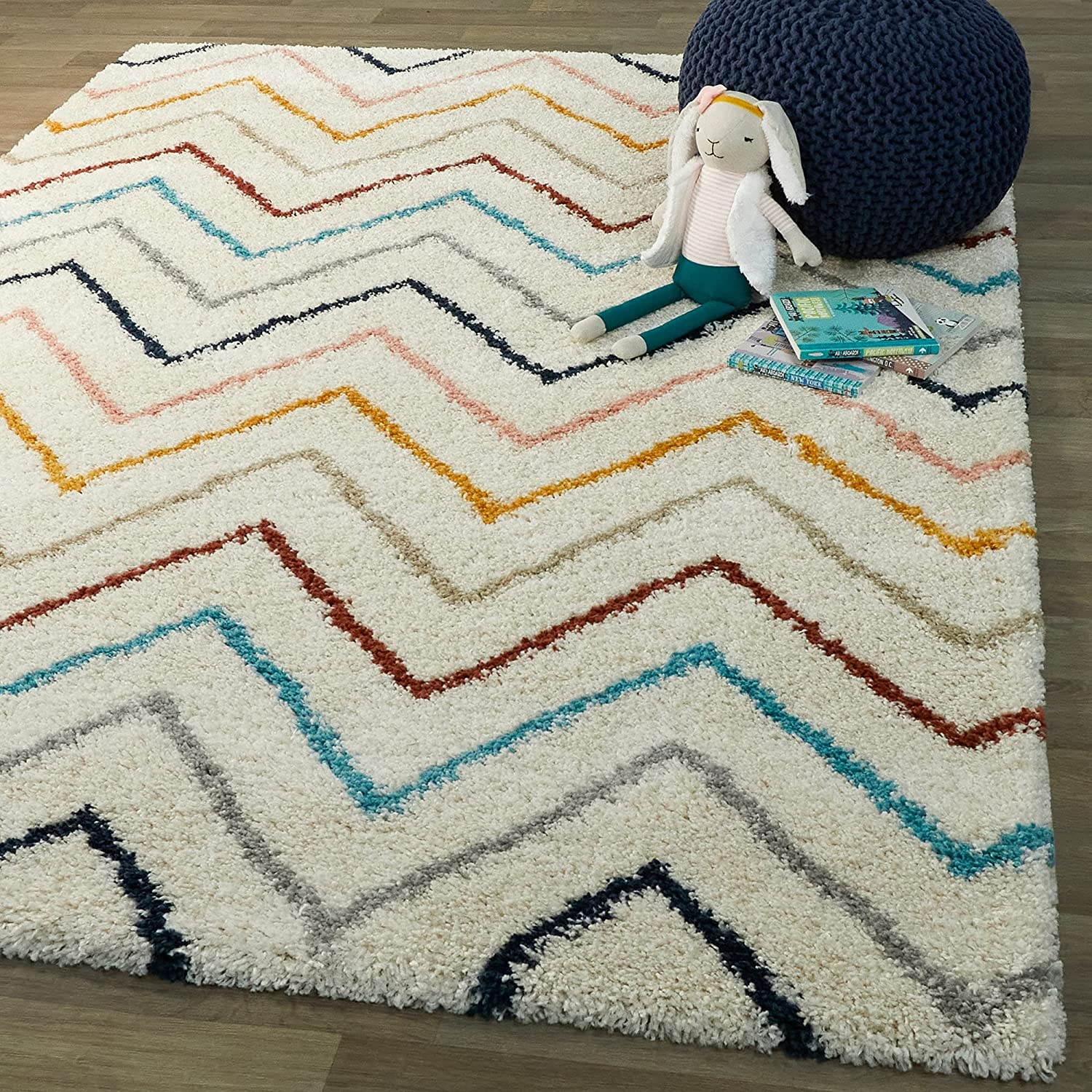 Carpet trends shaggy multi-colour carpet